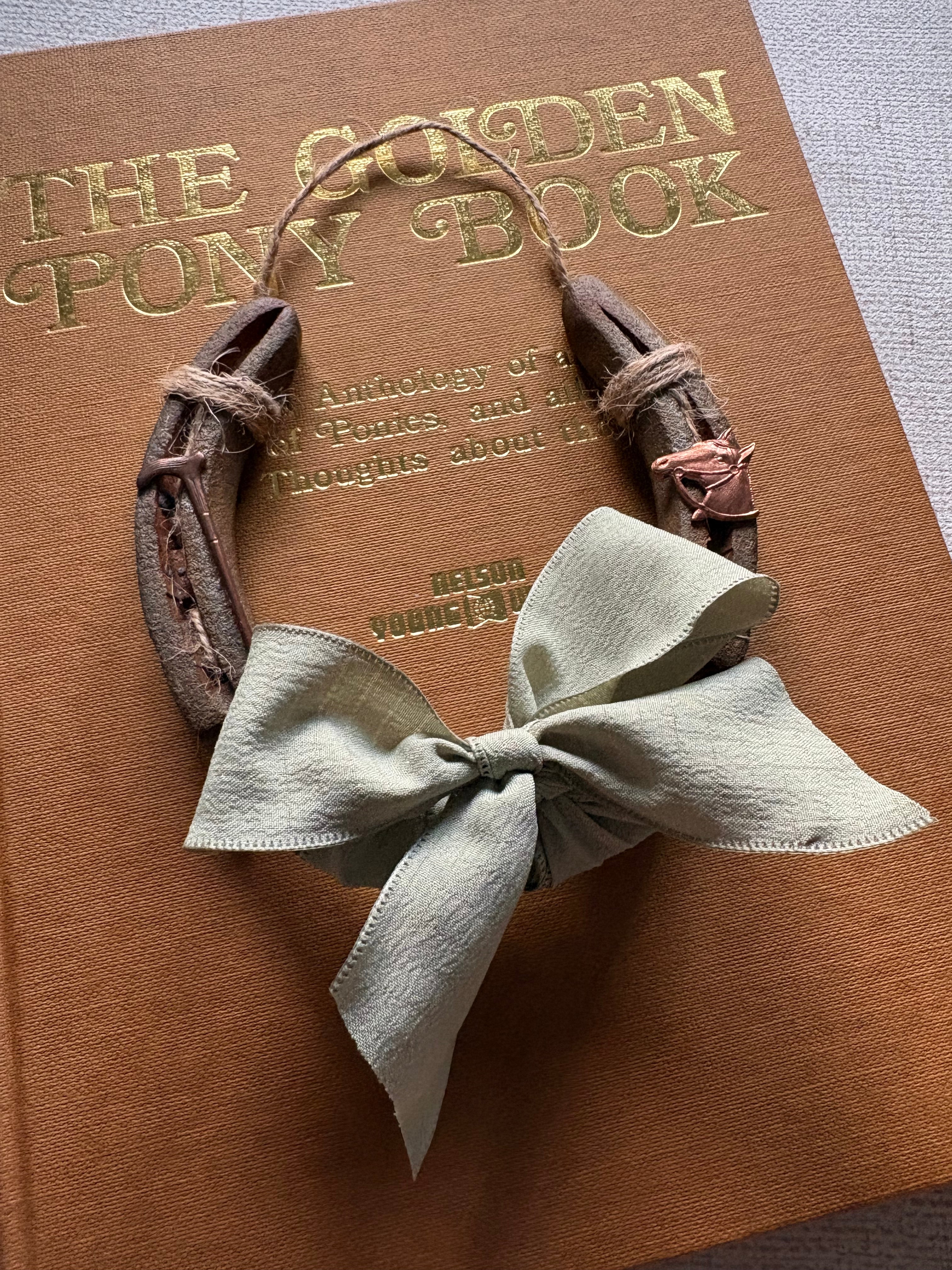 Real Lucky Horseshoe Wall Hanging | Vintage Equestrian Home Decor