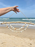 Driftwood,Shell,Seaglass,Wooden and Glass Bead Hanging Decoration